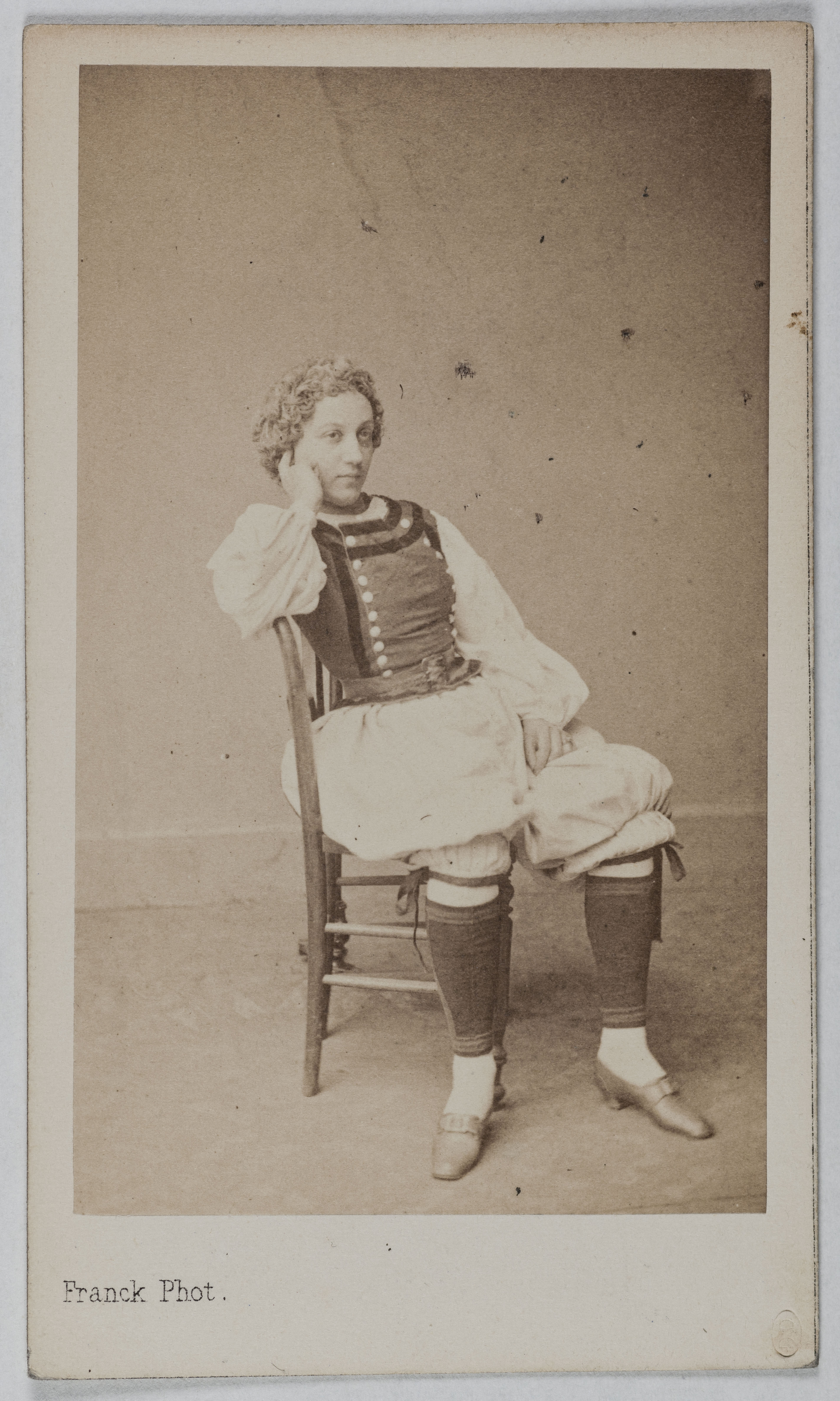 Franck, Portrait de Léontine Fromentin (L. Devaux), (1840-1887), (actrice)