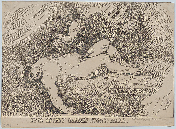 Thomas Rowlandson, The Covent Garden Night Mare