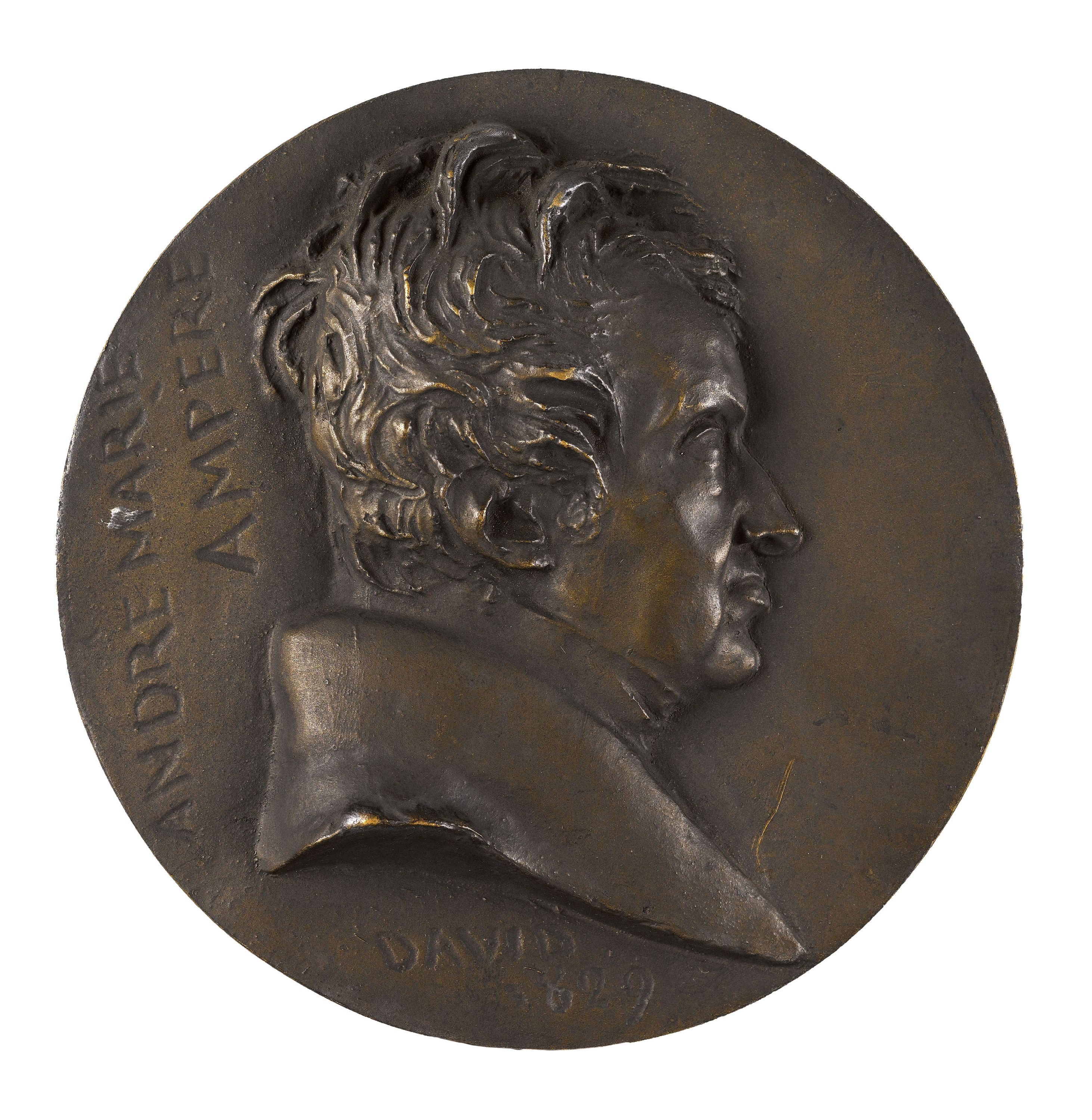 David d'Angers, Portrait d'André-Marie Ampère (1775-1836), philosophe, mathématicien et physicien