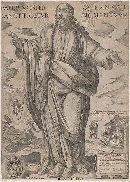 Antonio Tempesta, Standing Christ, Blessing from "Christ, Mary and the Apostles"