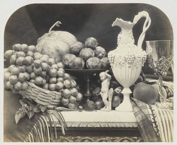 Fenton, Roger, Parian Vase, Grapes and Silver Cup