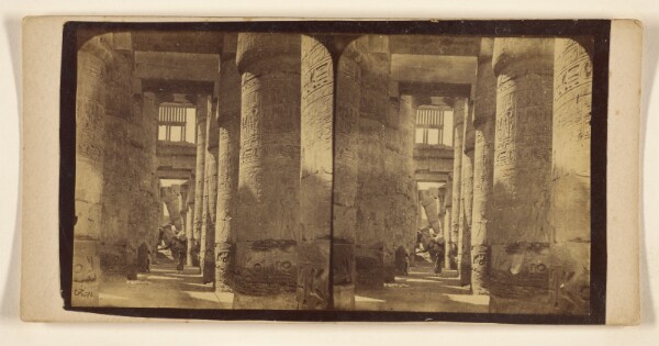 Francis Frith, [Interior with columns, Egyptian or Ethiopian ruins]