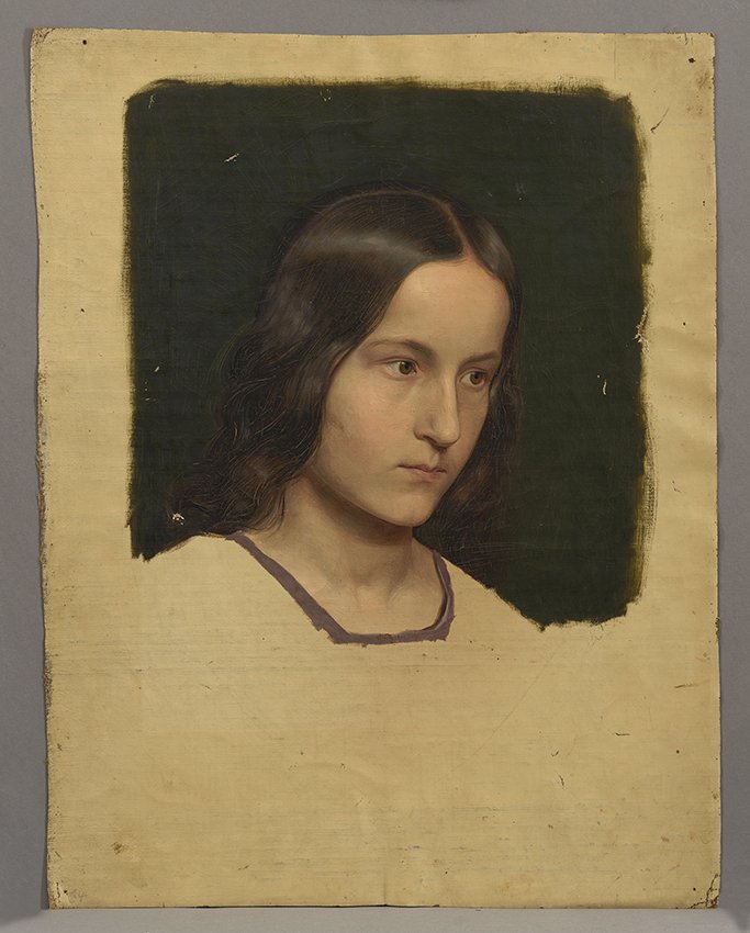 Gustav Metz, Porträtstudie eines Knaben, wohl 1840er Jahre