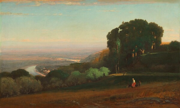 George Inness, View of the Tiber near Perugia