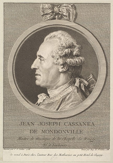 Augustin de Saint-Aubin, Portrait of Jean-Joseph Cassanea de Mondonville