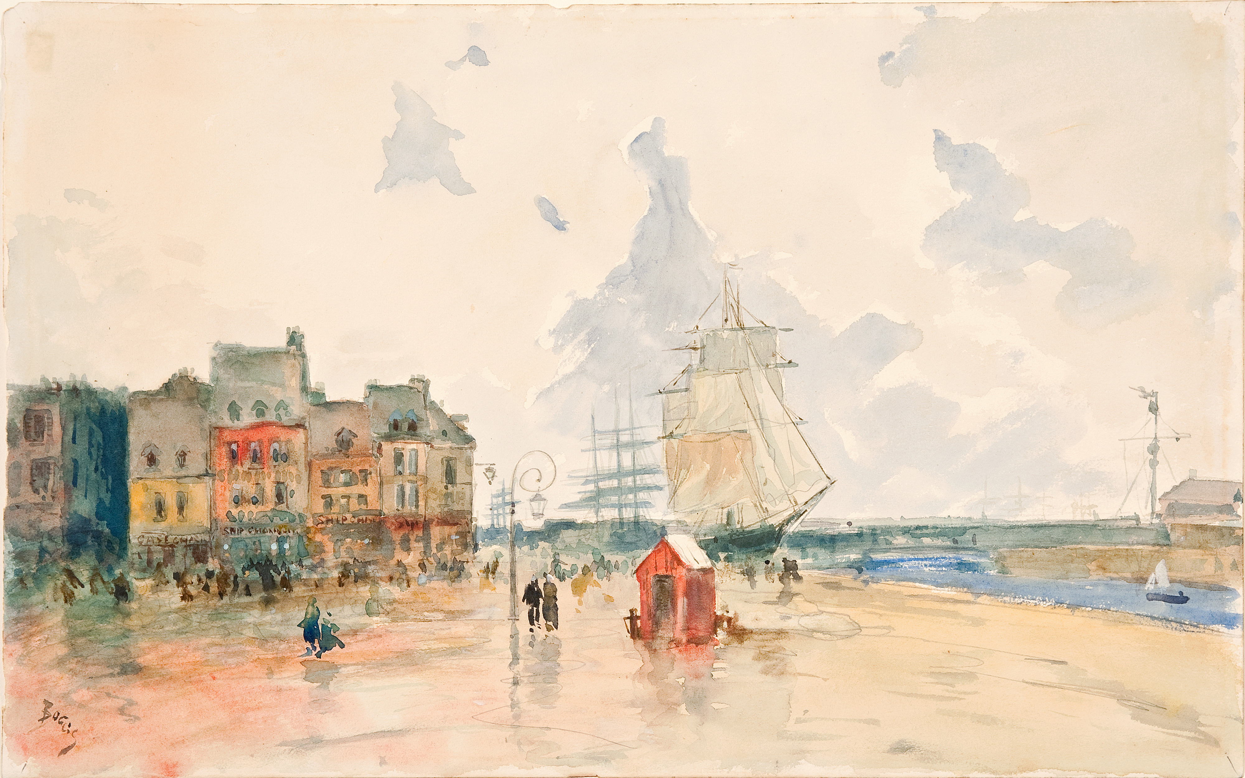 Frank Myers Boggs, Harbor Scene