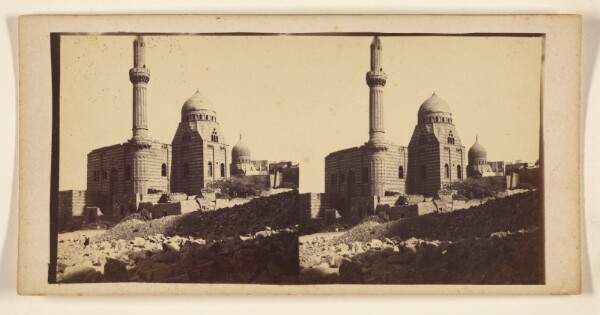 Francis Frith, [Temple with large tower at left]