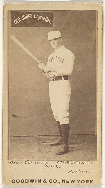 Goodwin & Company, Conway, Pitcher, Boston, from the Old Judge series (N172) for Old Judge Cigarettes