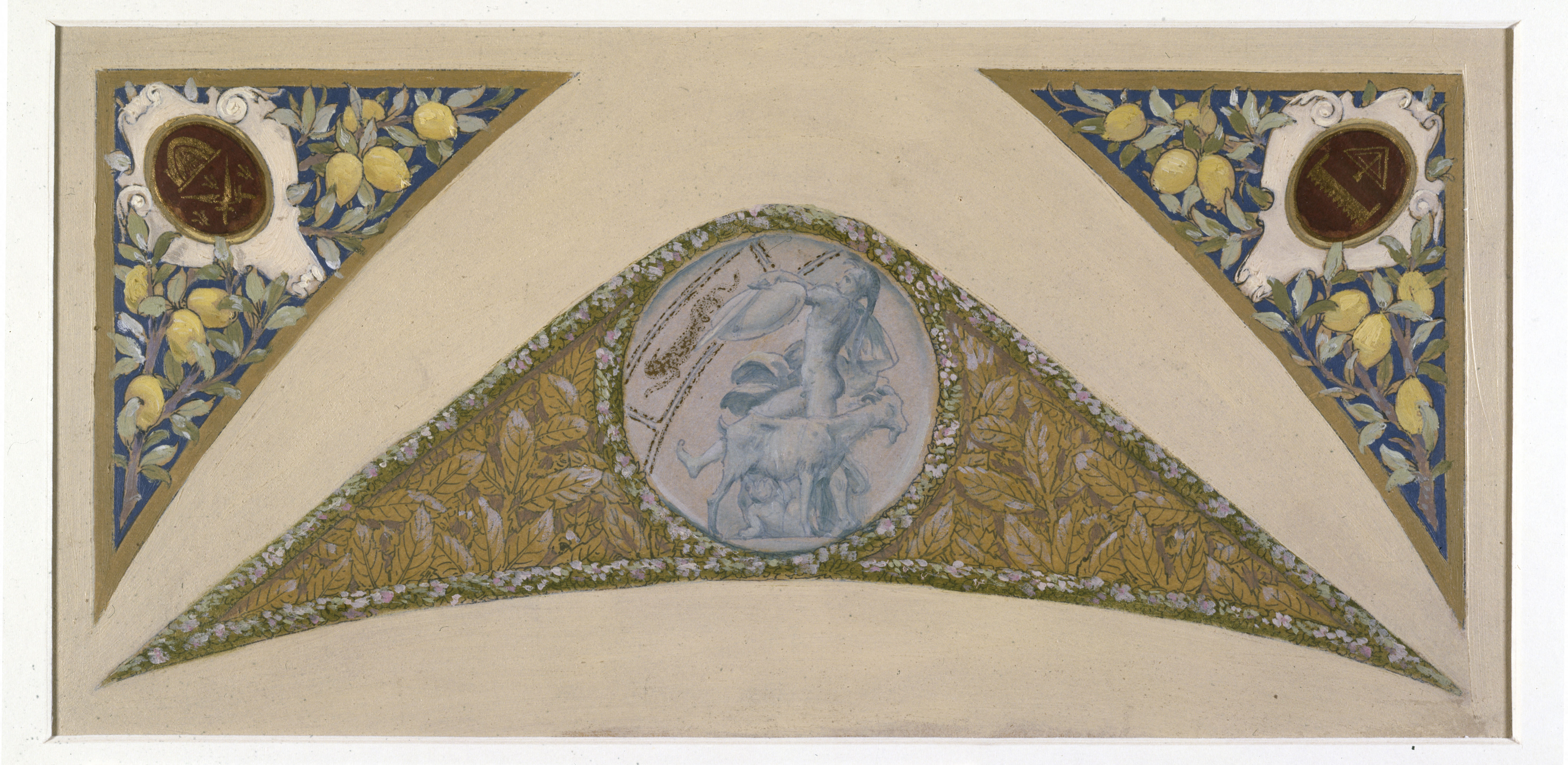Luc-Olivier Merson, Esquisse pour l'escalier des Fêtes de l'Hôtel de Ville de Paris : Capricorne