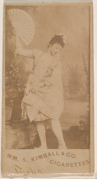 William S. Kimball & Company, Actress holding fan, from the Actresses series (N203) issued by Wm. S. Kimball & Co.
