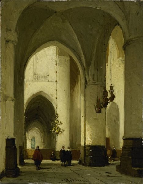 Johannes Bosboom, Interior of the Church of St Bavo in Haarlem