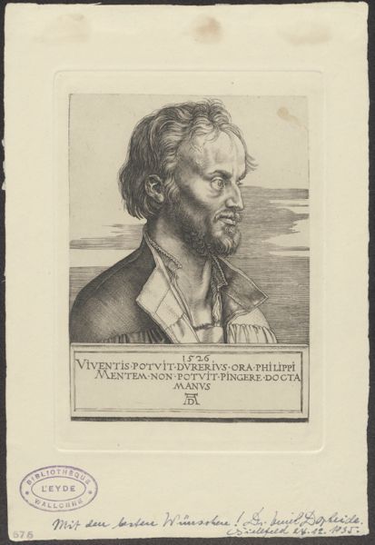 Albrecht Durer, Portrait of Philippus Melanchton, German reformer