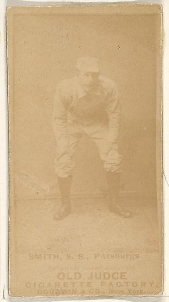 Goodwin & Company, Charles Marv "Pop" Smith, Shortstop, Pittsburgh, from the Old Judge series (N172) for Old Judge Cigarettes