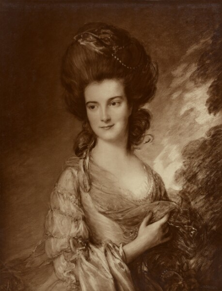 Adolphe Braun, Detail of Gainsborough's "Portrait of Madame Beaufoy"