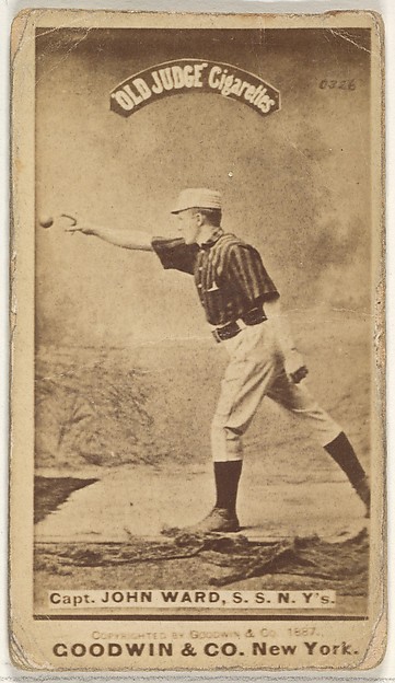 Goodwin & Company, John Montgomery Ward, Captain and Shortstop, New York, from the Old Judge series (N172) for Old Judge Cigarettes