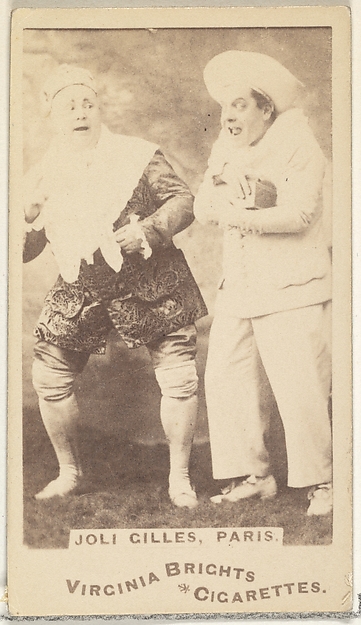 Allen & Ginter, Joli Gilles, Paris, from the Actors and Actresses series (N45, Type 1) for Virginia Brights Cigarettes