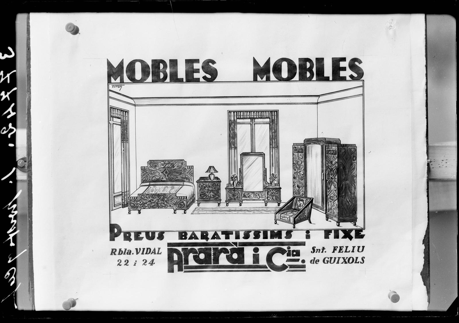 Desconegut, [Cartells de Mobles Arara i Cia]
