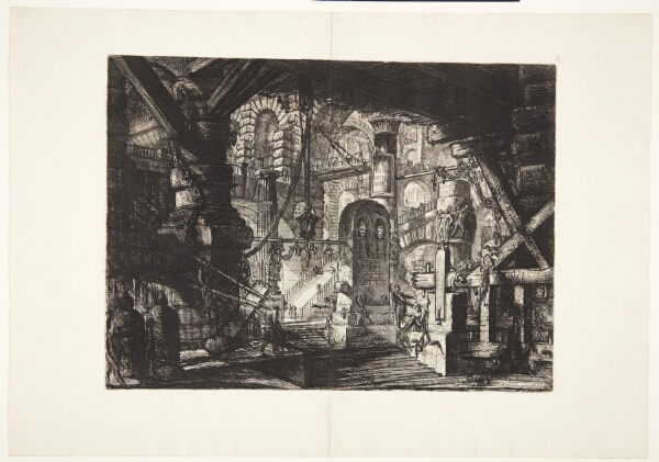 Giovanni Battista Piranesi, Anløbssted med jernkæder og en lanterne hængende for enden af et tov