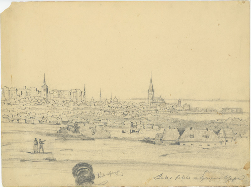 Aleksei (autor) Bogoljubov, Tallinn view from Upper Lake