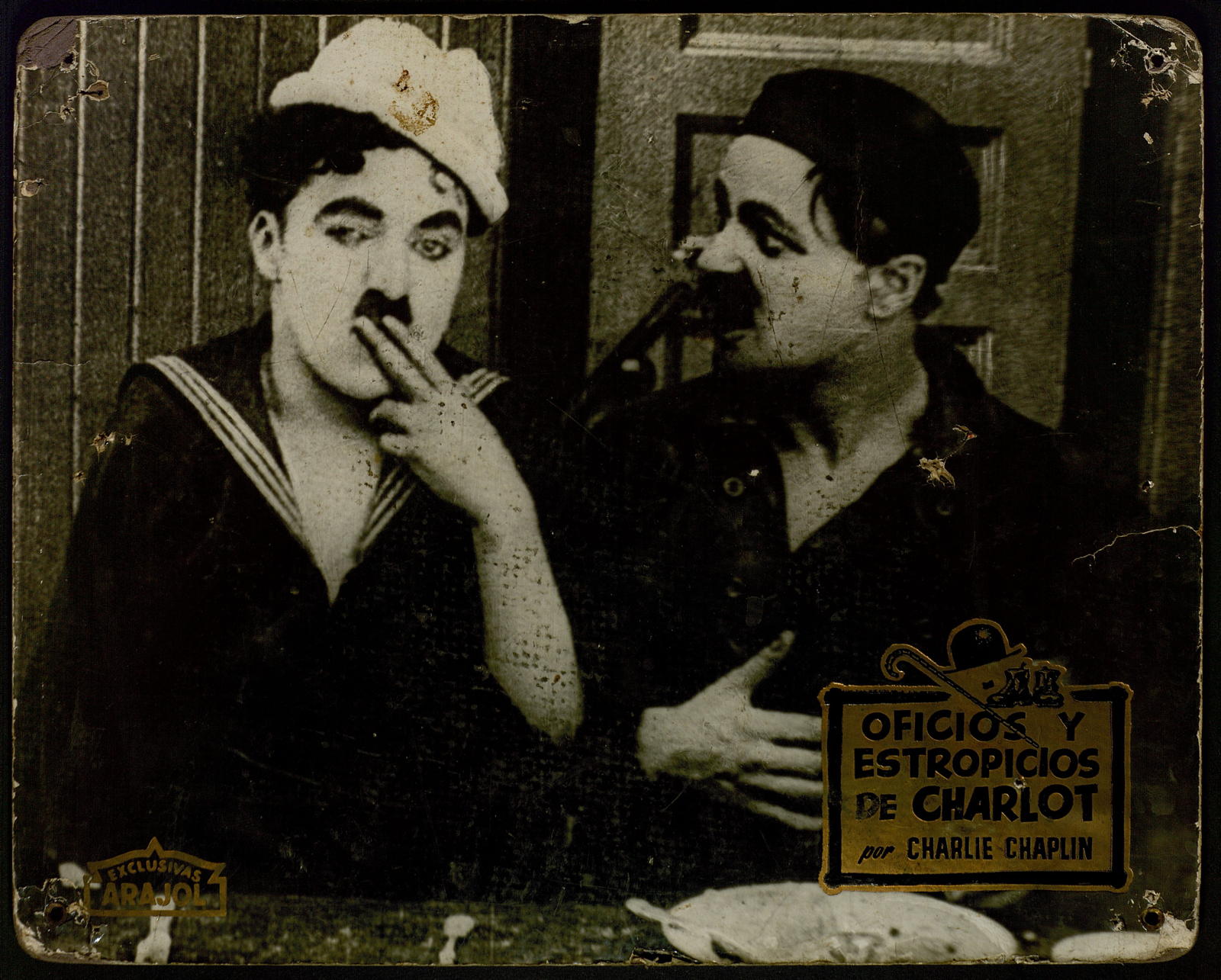 Desconegut, Oficios y estropicios de Charlot