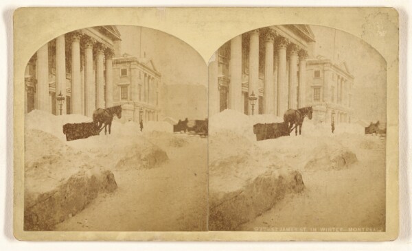William Notman, St James St. in Winter - Montreal.