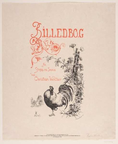 F. Hendriksen, Omslagets forside til Chr. Winthers "Billedbog for Store og Små"