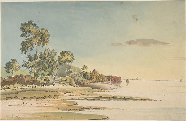 Anonymous, British, 19th century, Landscape on a Bay