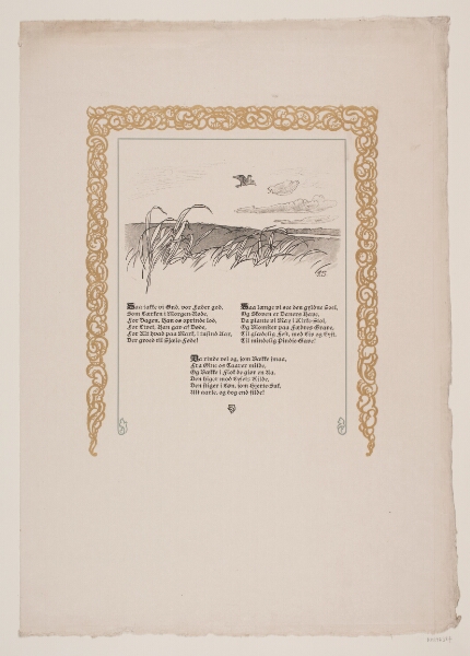 F. Hendriksen, Illustration til Grundtvig: "Den signede dag"