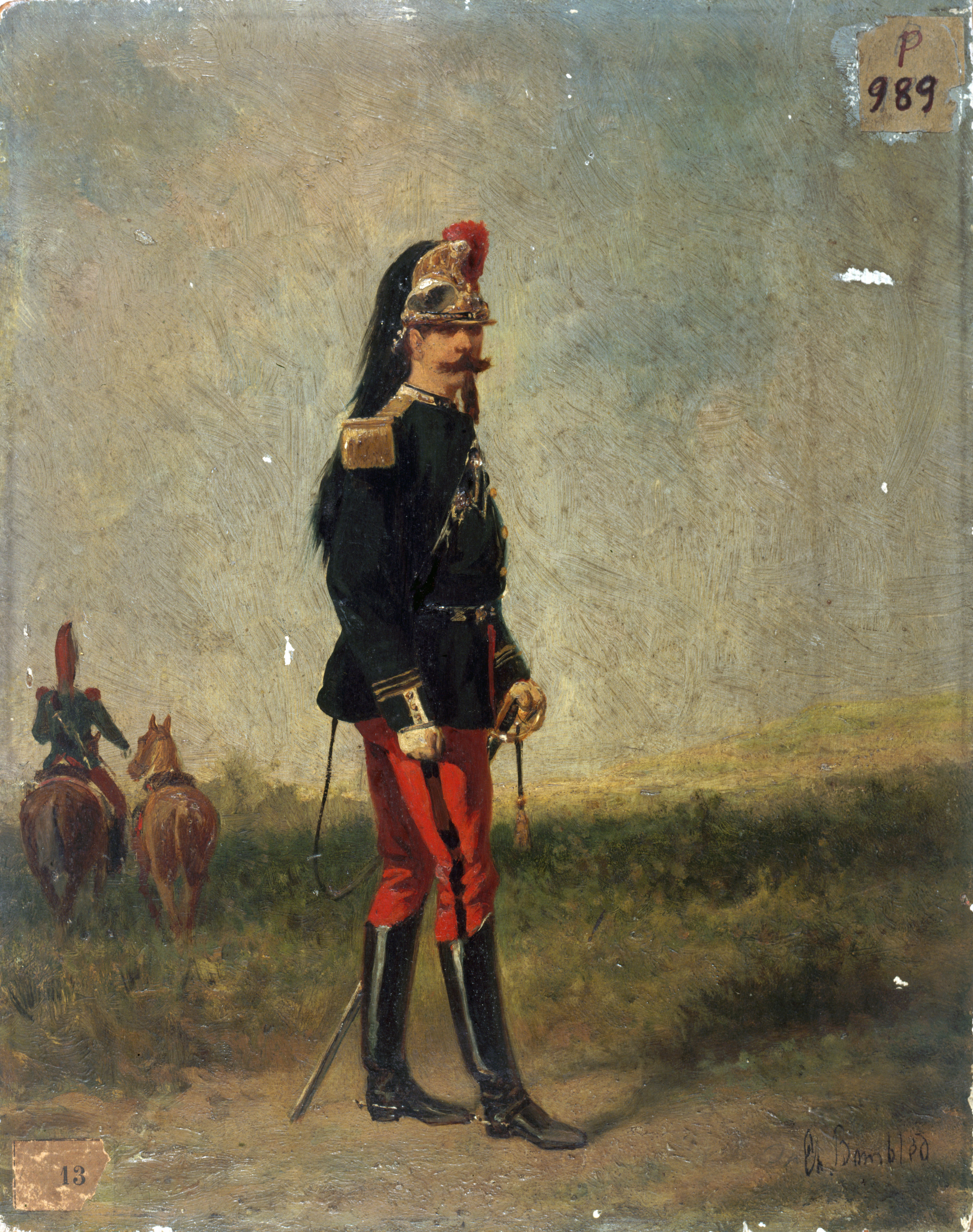 Karel Frederik Bombled, Portrait d'un officier de cuirassiers