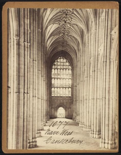 Francis Frith, Nave West.  Canterbury