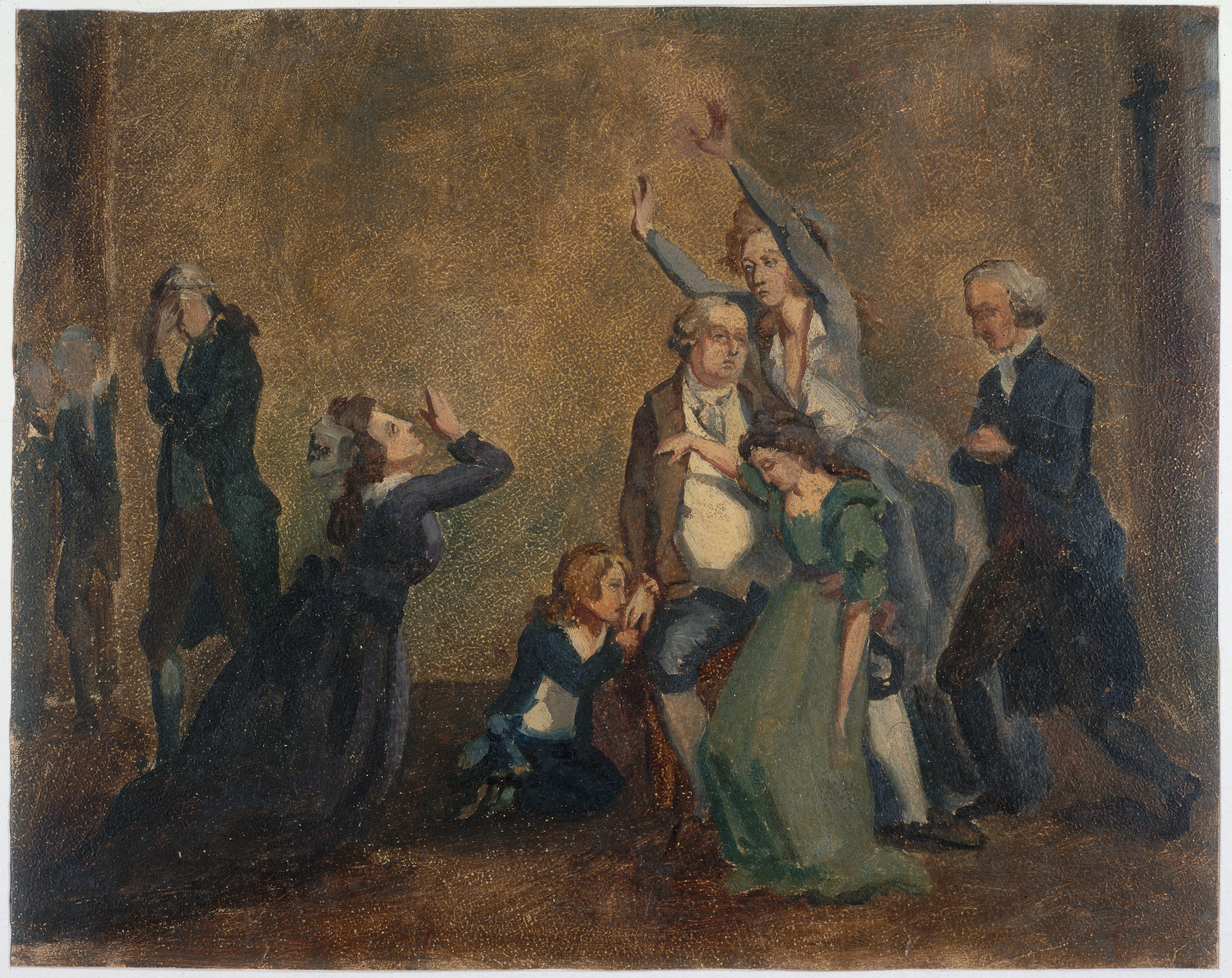 Anonyme, Adieux de Louis XVI à sa famille, le 20 janvier 1793