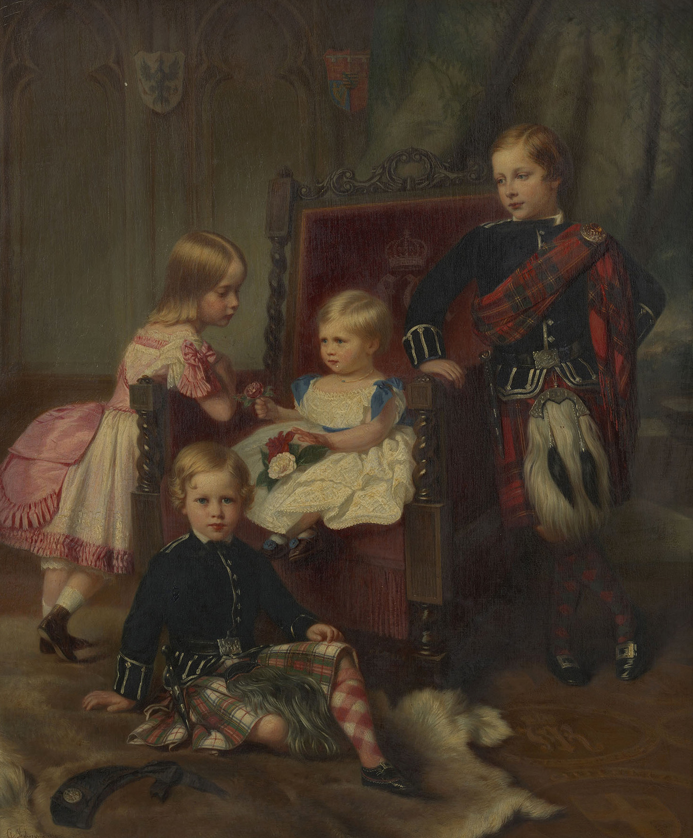 Georg Koberwein, The Four Eldest Children of Crown Prince and Princess Frederick William of Prussia