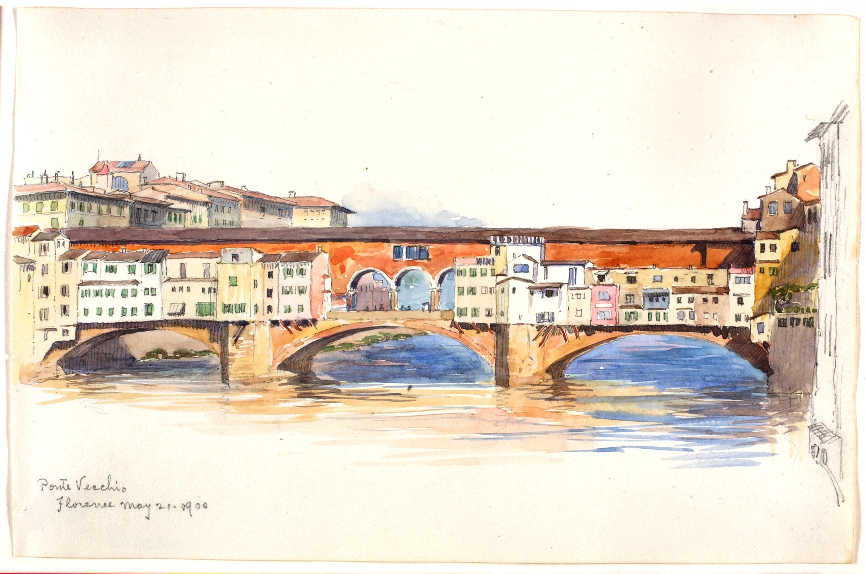 George Elbert Burr, Ponte Vecchio, Florence