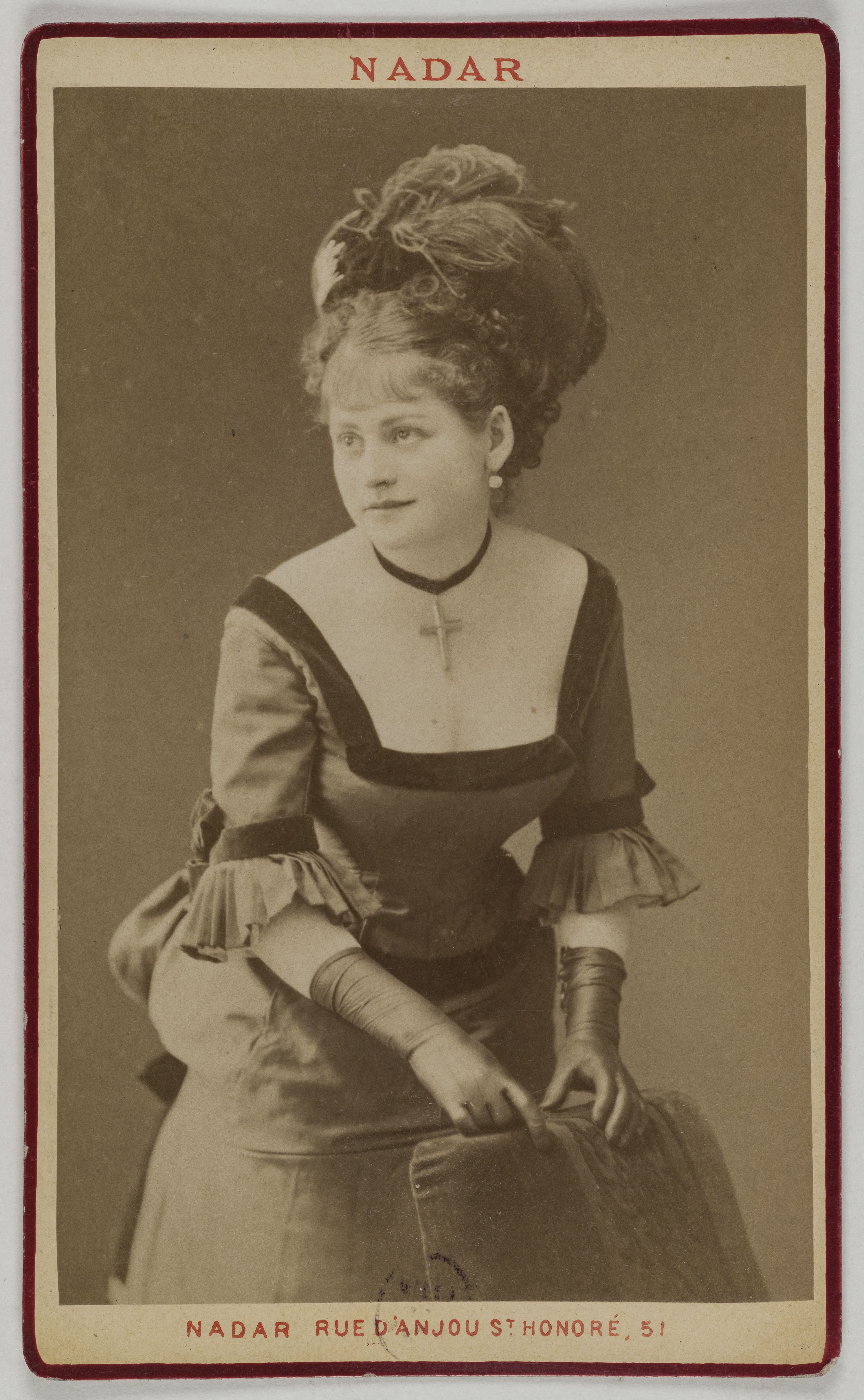 Atelier Nadar, Portrait de Delhatres, (actrice ?)