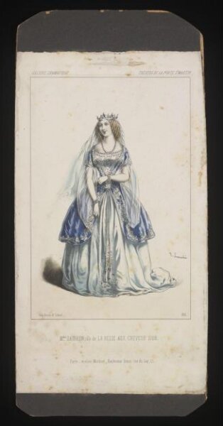 unknown, Mmme. Daubrun role de La Belle aux Cheveux d'or
