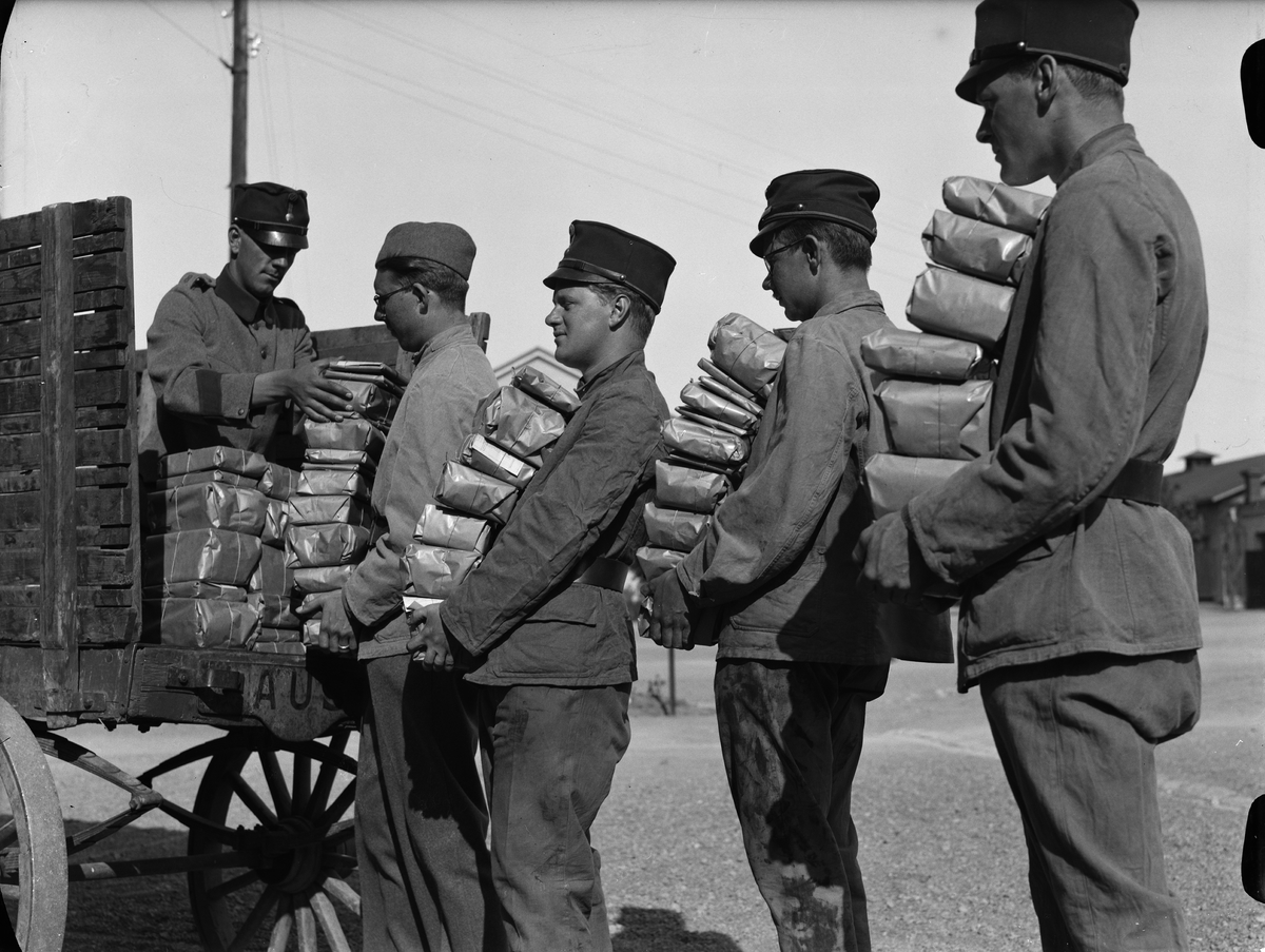 Paul Sandberg, Loading of teaching materials, Army Teacher School, A U S, Kronåsen