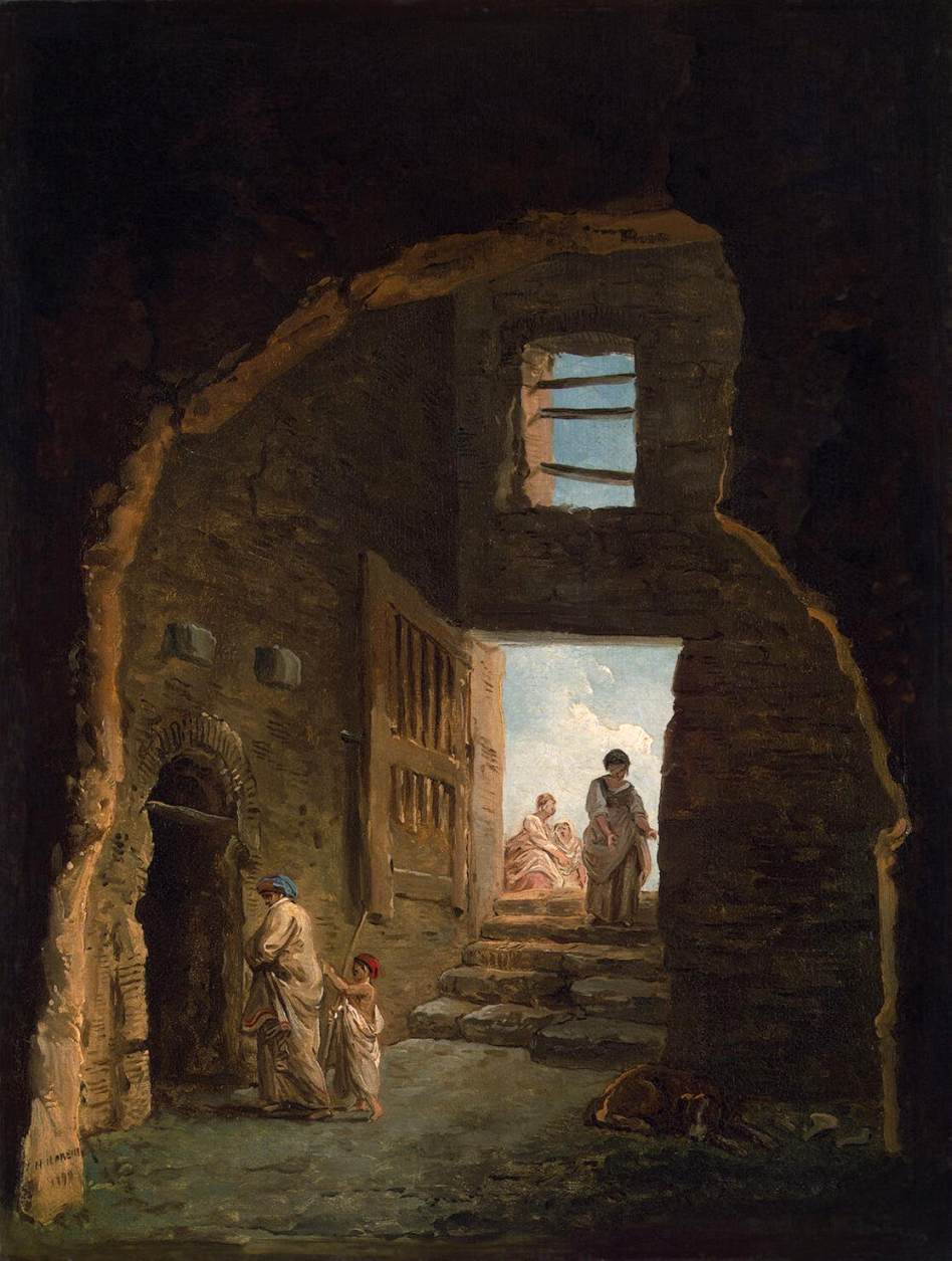 Hubert Robert, Inhabited Ruins