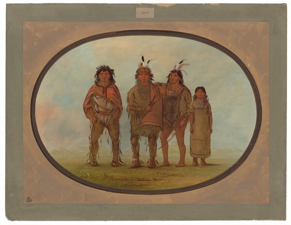 George Catlin, Four Dogrib Indians