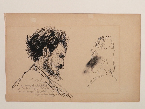Antoine Bourdelle, Autoportrait de Bourdelle et portrait de femme