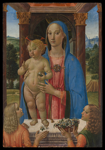 Cosimo Rosselli, Madonna and Child with Two Angels