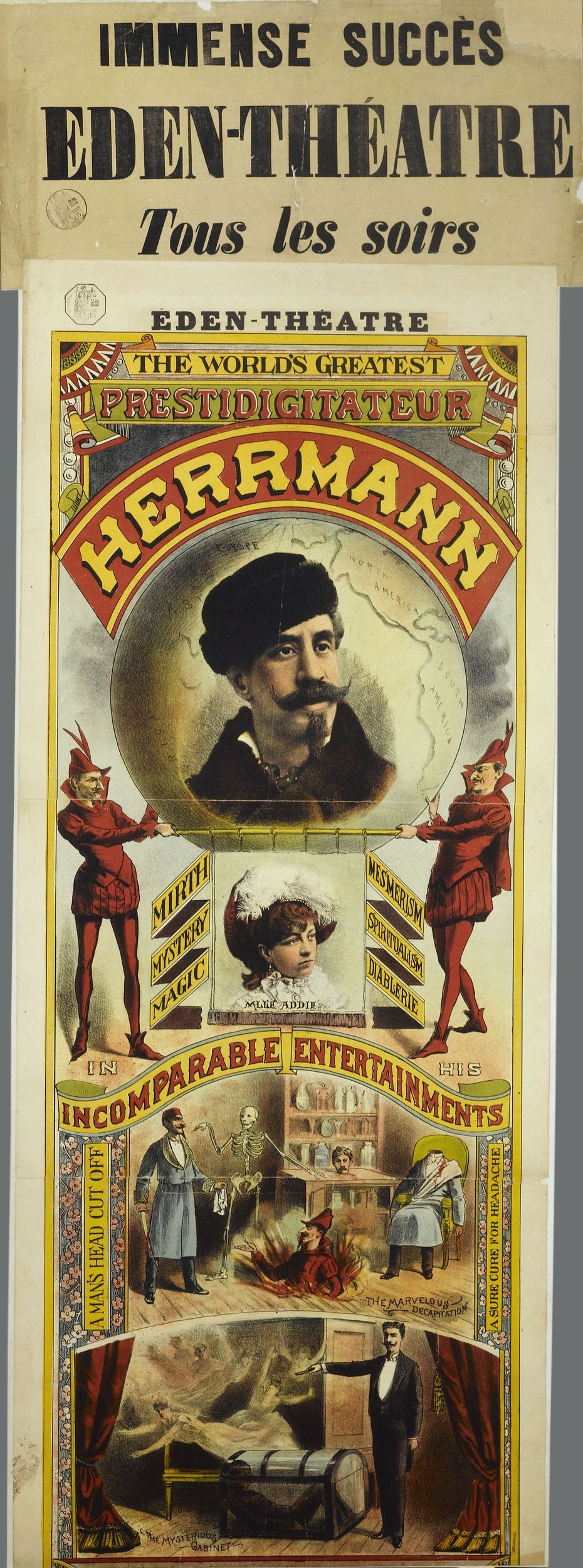 Anonyme, IMMENSE SUCCES/ EDEN-THEATRE/ Tous les soirs/ EDEN-THEATRE/ THE WORLD'S GREATEST/ PRESTIDIGITATEUR/ HERRMANN