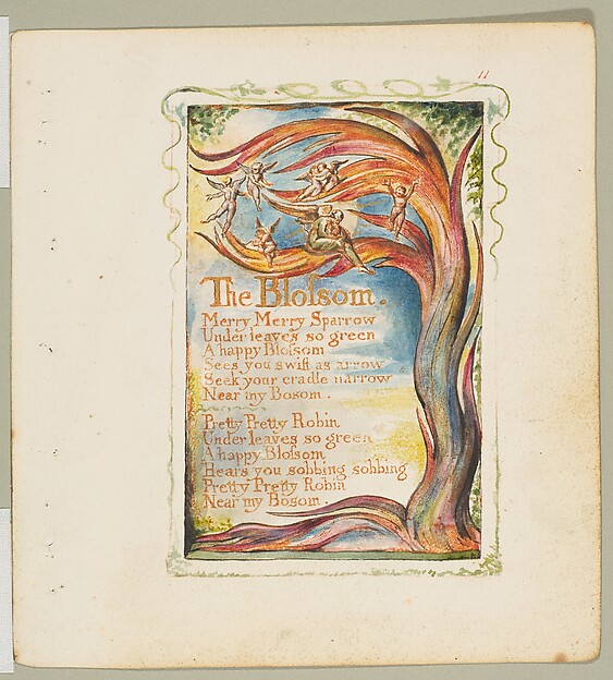 William Blake, Songs of Innocence: The Blossom