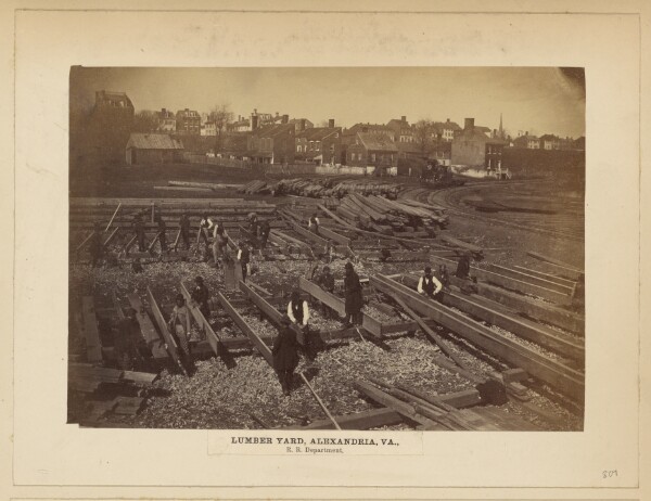 A. J. Russell, Lumber Yard, Alexandria, Va. [April 1864].