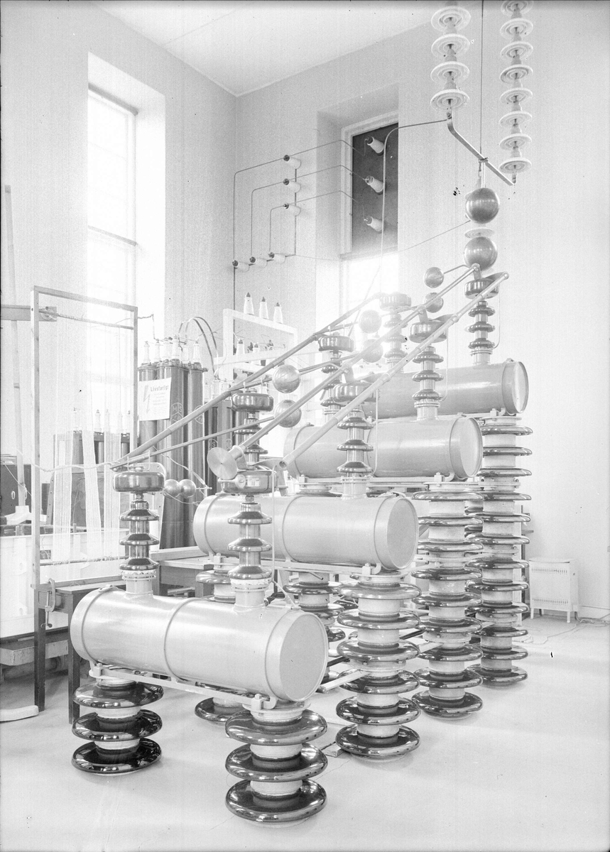 Paul Sandberg, Institutet för högspänningsforskning, Husbyborg, Uppsala, interiör 1937