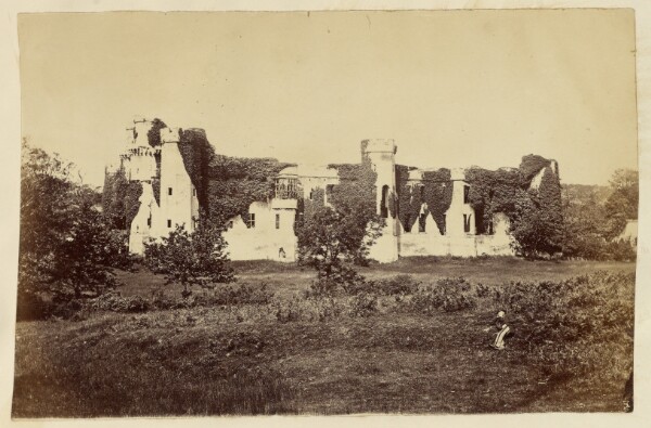 Unknown, [Man in front of castle]