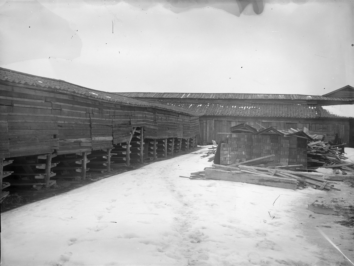Henri Osti's Fotografiateliér, Fyrisvalls brick mill, Svartalls en, Uppsala before 1914