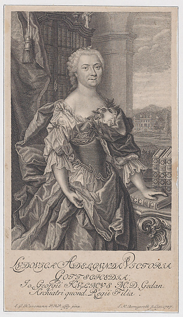 Johann Martin Bernigeroth, Portrait of Luise Gottsched