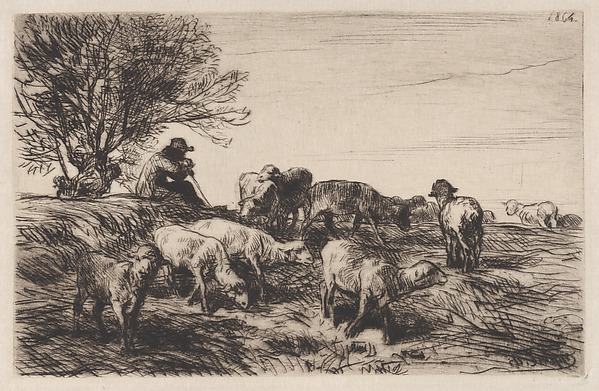 Charles Jacque, Herd of Sheep