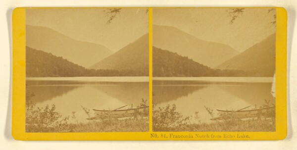 Benjamin West Kilburn, Franconia Notch from Echo Lake.