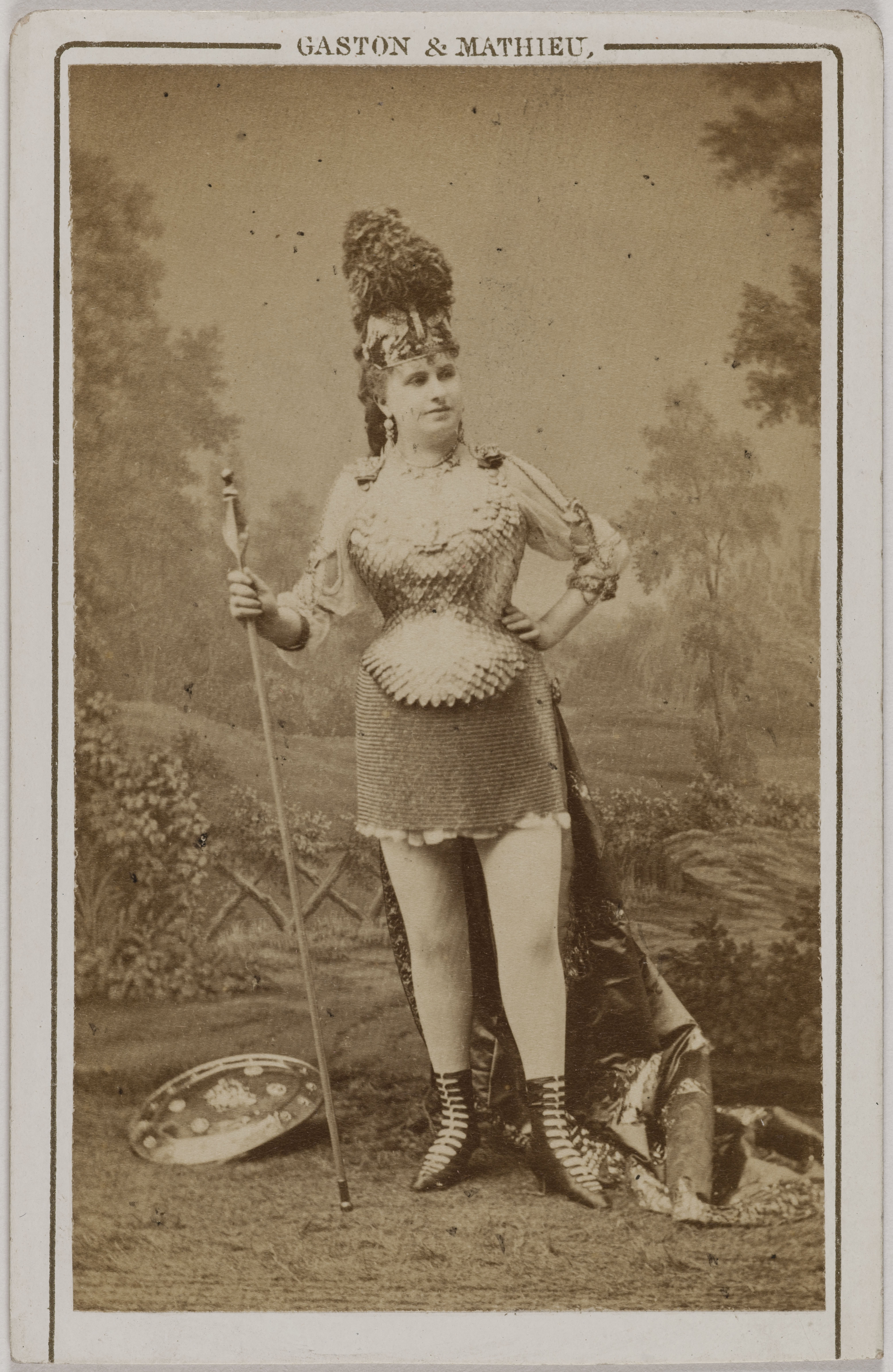 Mathieu & Cie Gaston, Portrait de Blanche d'Antigny (Maria Ernestine Antigny, dite), (1842-1874), (actrice)